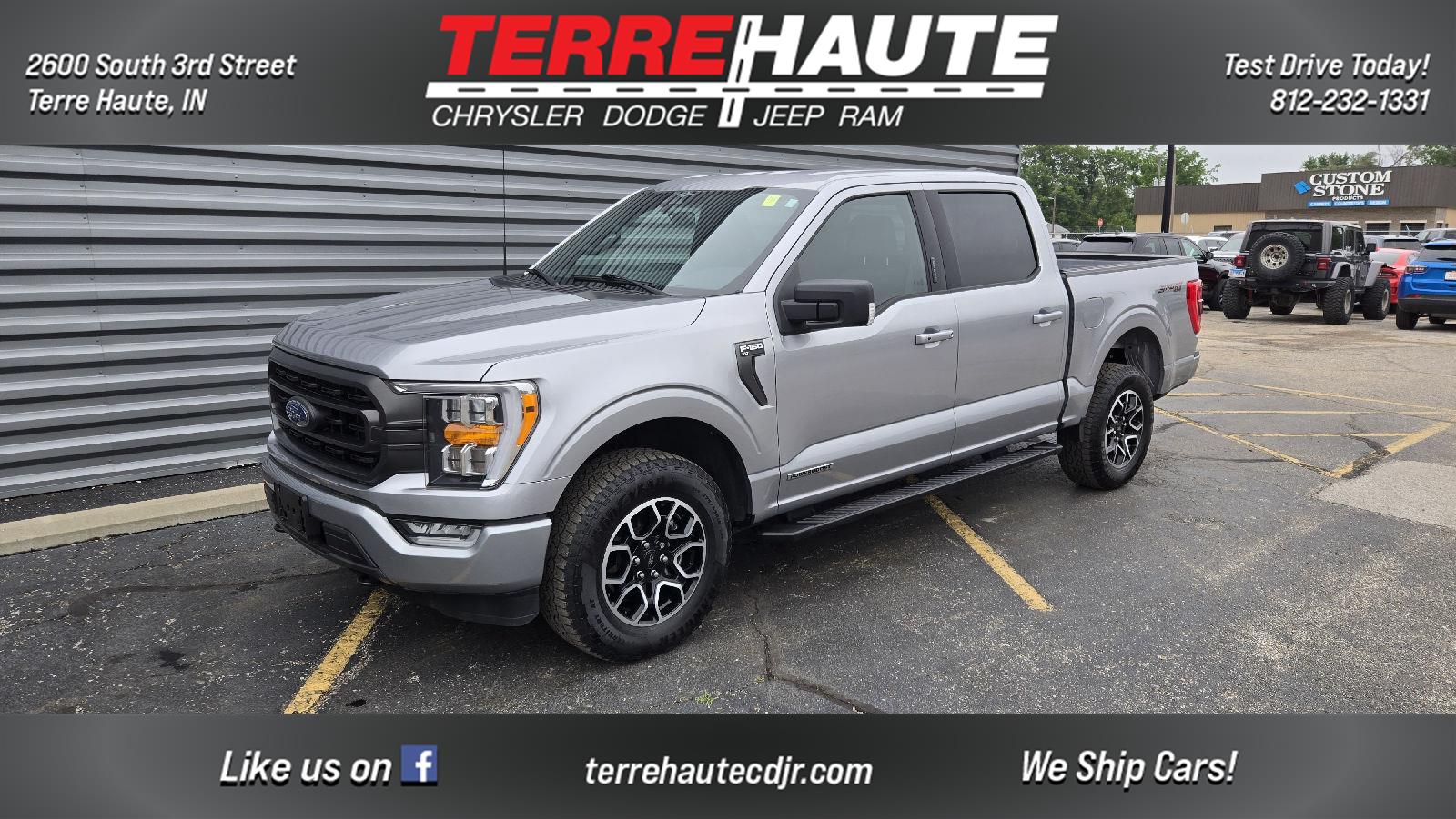 Iconic Silver 2023 Ford F-150 Pickup Truck Four-Wheel Drive Automatic