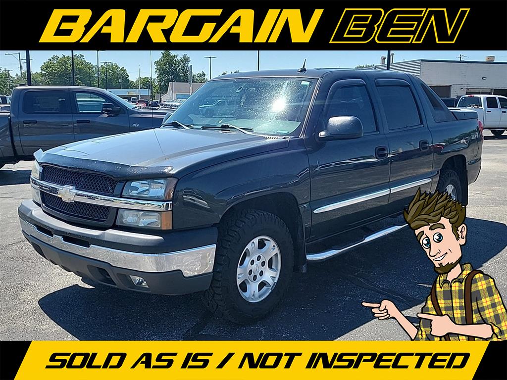Dark Gray Metallic 2004 Chevrolet Avalanche 1500 4WD Pickup Truck Four-Wheel Drive 4-Speed Automatic Overdrive