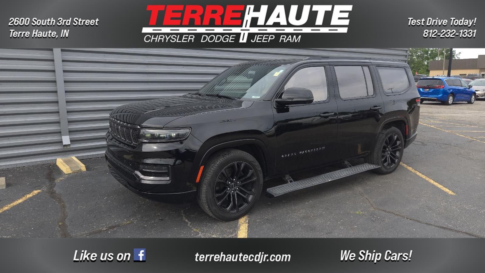 Diamond Black Crystal Pearlcoat 2024 Jeep Grand Wagoneer SUV / Crossover Four-Wheel Drive 8-Speed Automatic