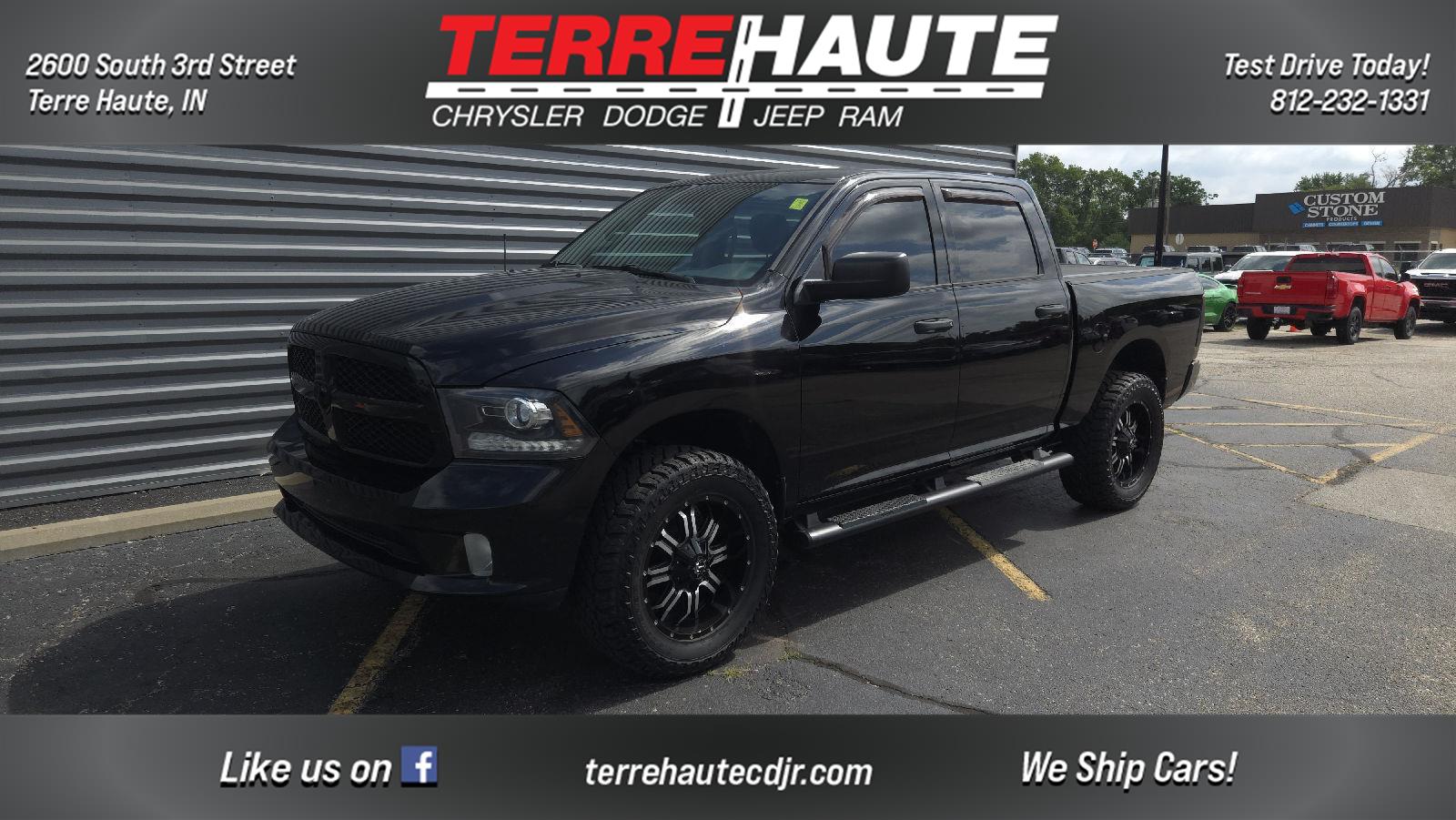 Black Clearcoat 2014 RAM 1500 Pickup Truck Four-Wheel Drive 6-Speed Automatic