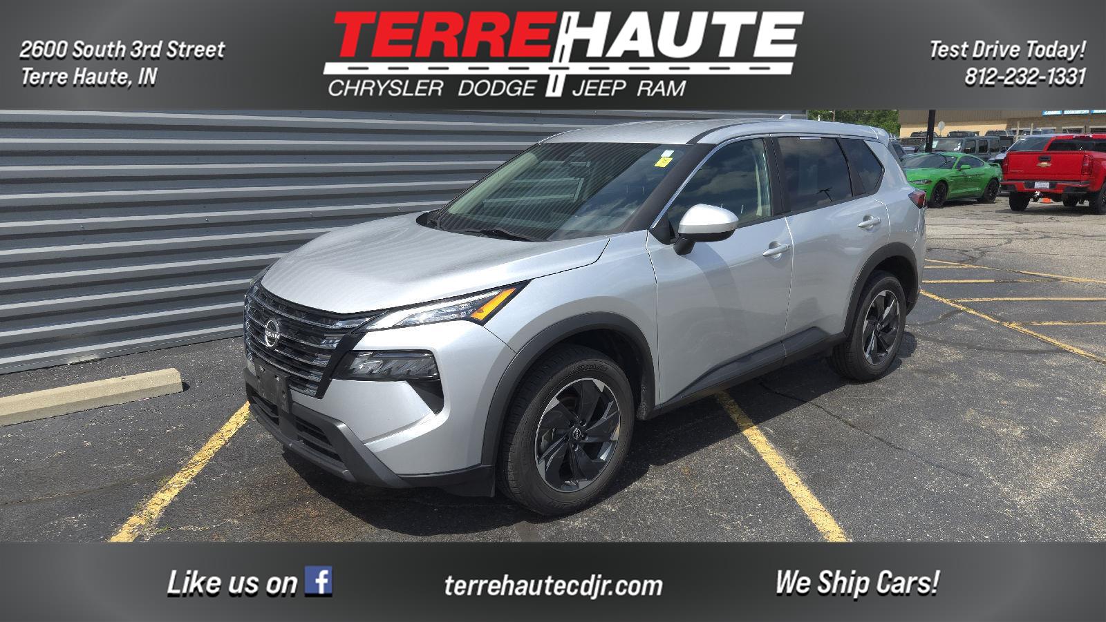 Brilliant Silver Metallic 2024 Nissan Rogue SUV / Crossover All-Wheel Drive Continuously Variable Transmission