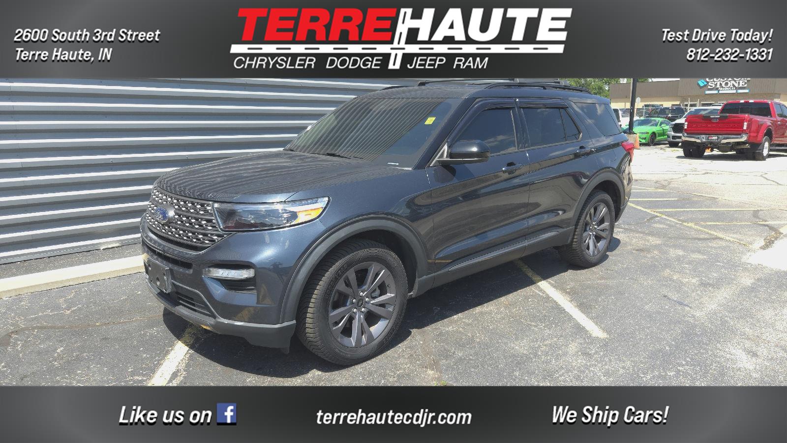 Stone Blue 2022 Ford Explorer SUV / Crossover All-Wheel Drive Automatic