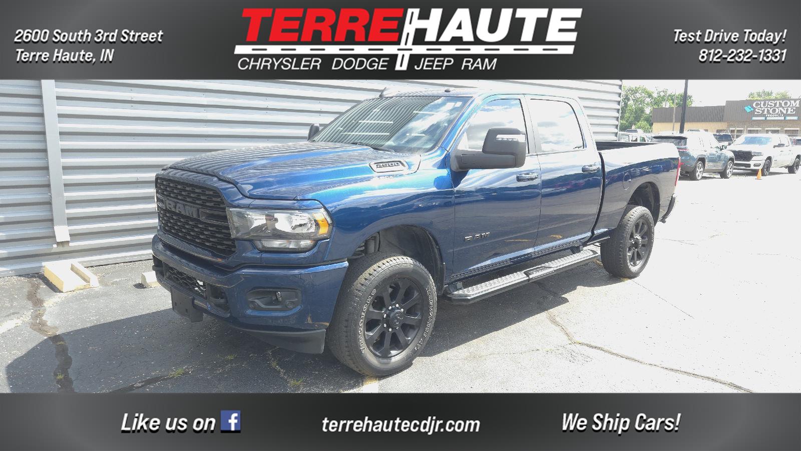 Patriot Blue Pearlcoat 2024 RAM 2500 Pickup Truck Four-Wheel Drive 8-Speed Automatic