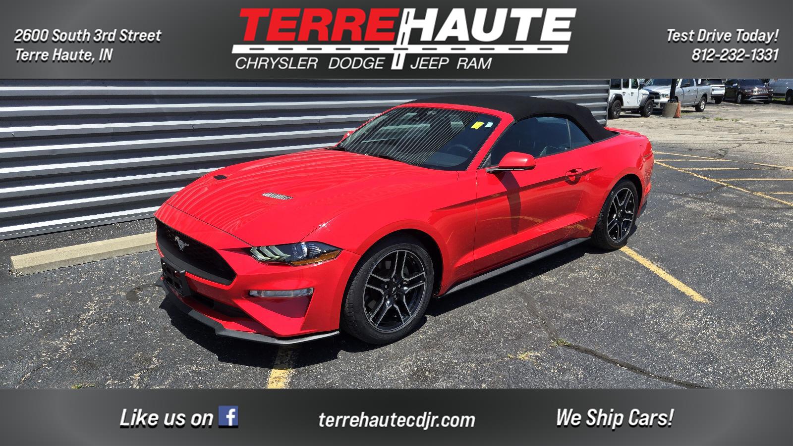 Race Red 2021 Ford Mustang Convertible Rear-Wheel Drive Automatic