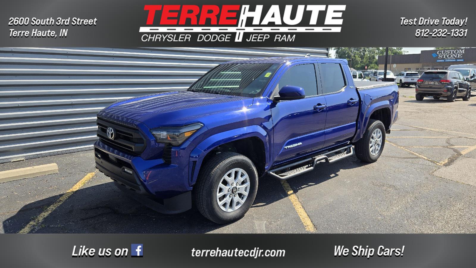 Blue Crush Metallic 2024 Toyota Tacoma Pickup Truck Four-Wheel Drive 8-Speed Automatic
