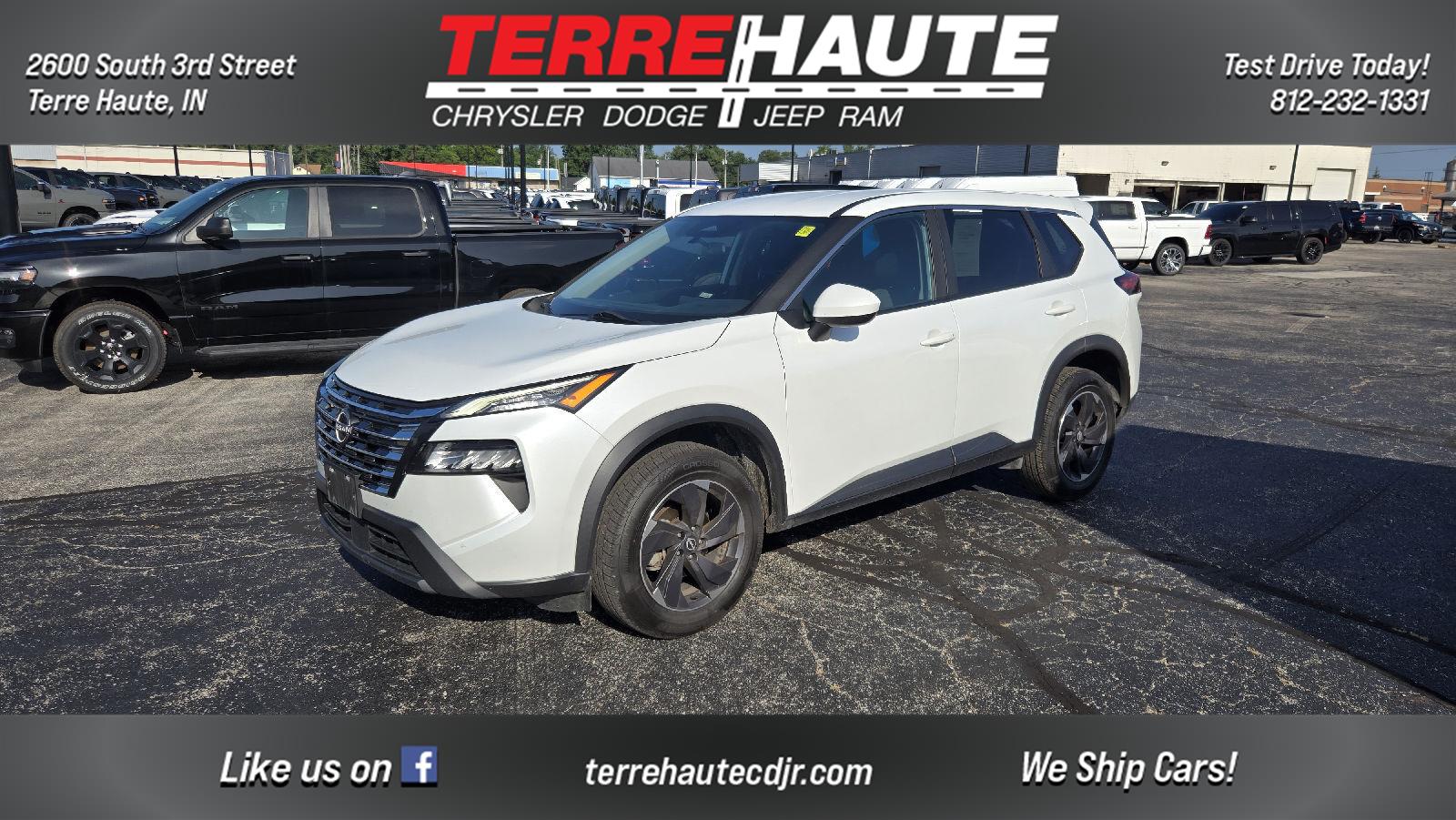Everest White Pearl 2024 Nissan Rogue SUV / Crossover Front-Wheel Drive Continuously Variable Transmission