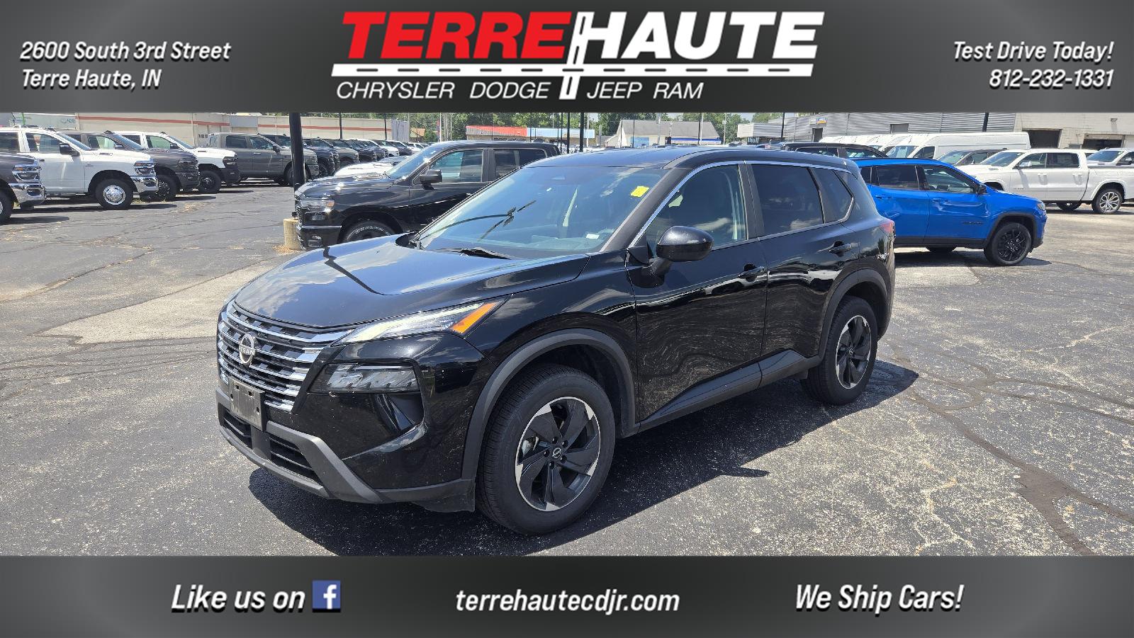 Super Black 2024 Nissan Rogue SUV / Crossover All-Wheel Drive Continuously Variable Transmission