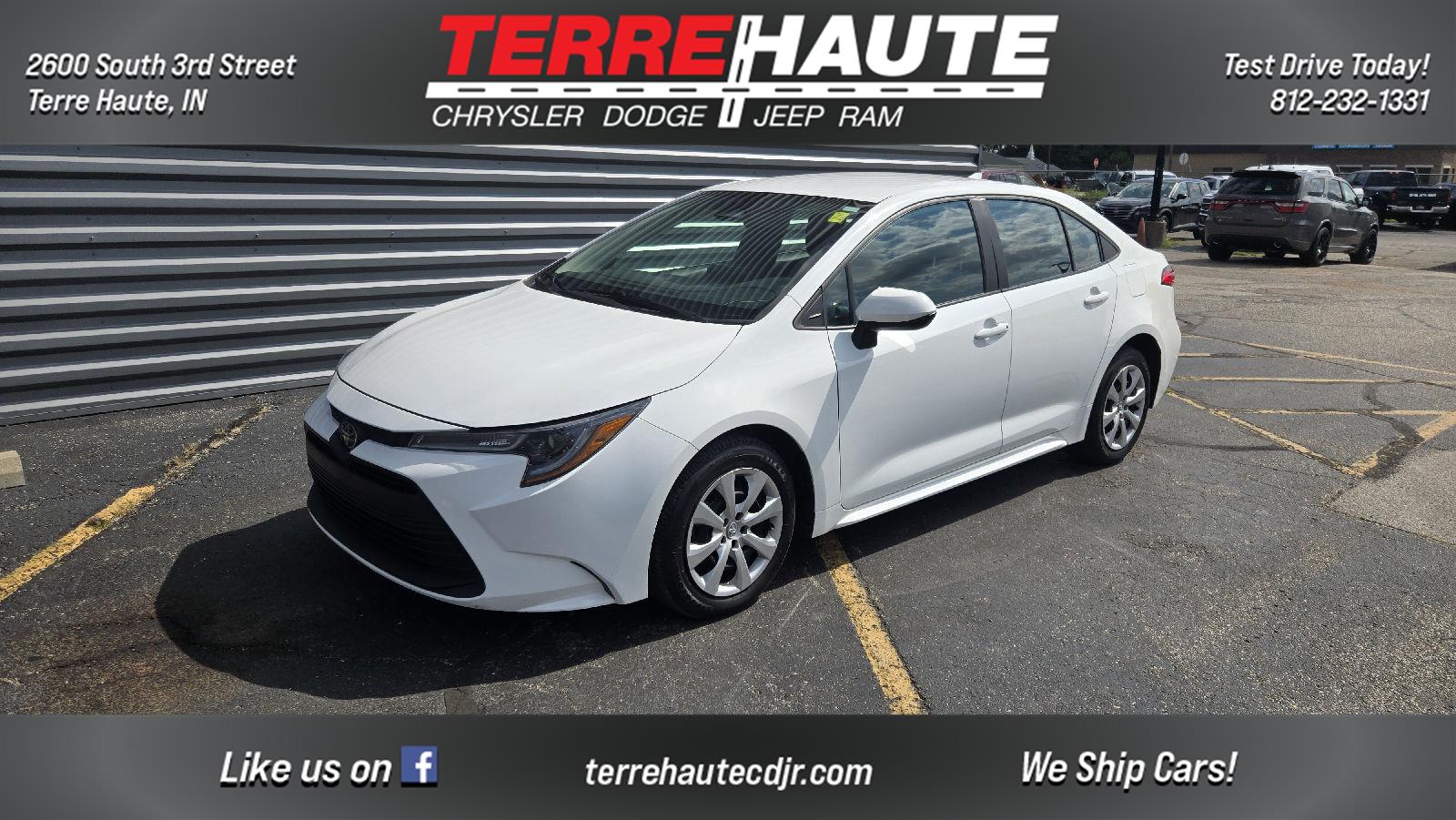 Ice Cap 2024 Toyota Corolla Sedan Front-Wheel Drive Continuously Variable Transmission