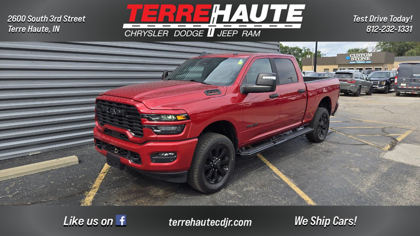 Molten Red Pearlcoat 2026 RAM 2500 Pickup Truck Four-Wheel Drive 8-Speed Automatic