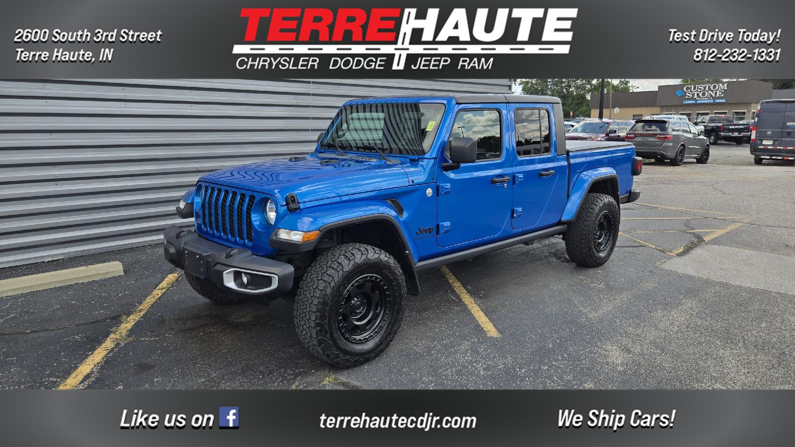 Hydro Blue Pearlcoat 2021 Jeep Gladiator Pickup Truck Four-Wheel Drive 8-Speed Automatic