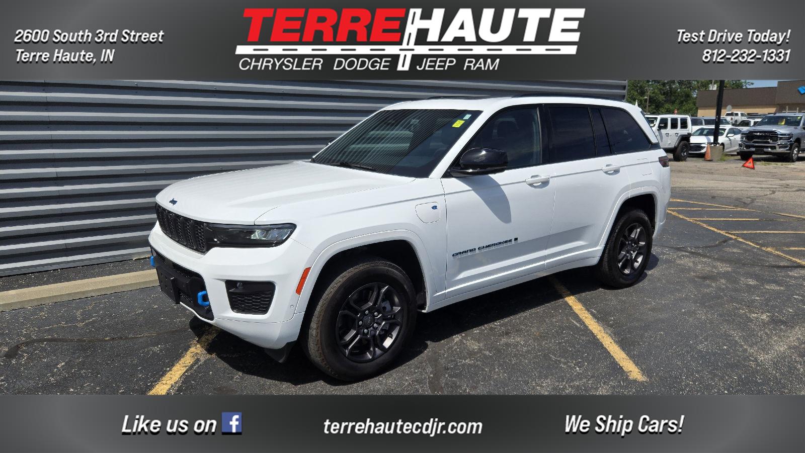 Bright White Clearcoat 2024 Jeep Grand Cherokee 4xe SUV / Crossover Four-Wheel Drive 8-Speed Automatic