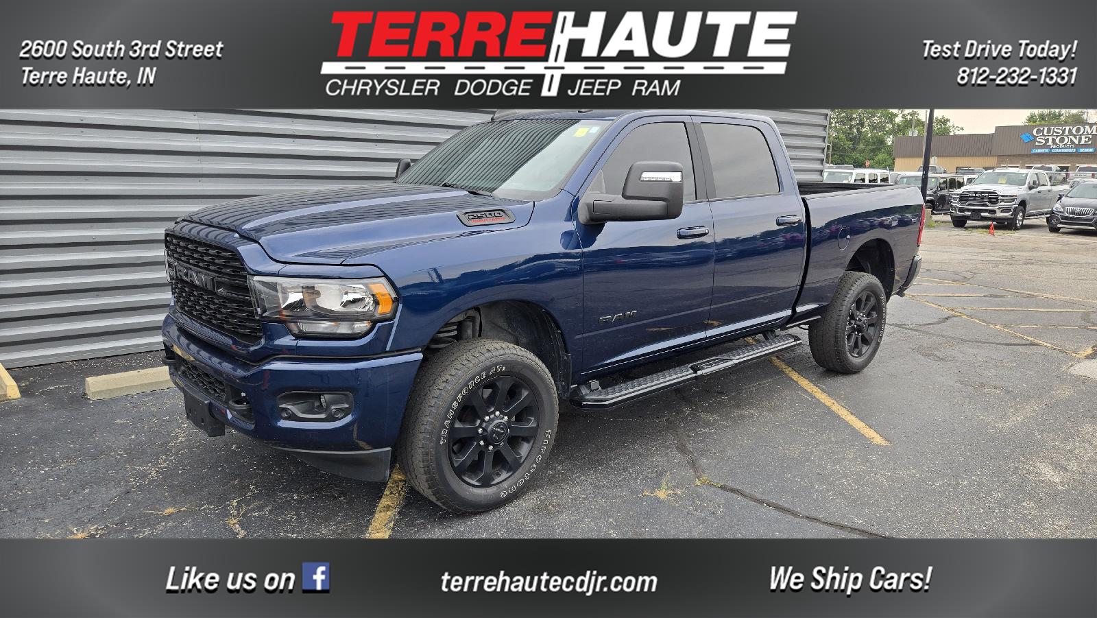 Patriot Blue Pearlcoat 2024 RAM 2500 Pickup Truck Four-Wheel Drive 8-Speed Automatic