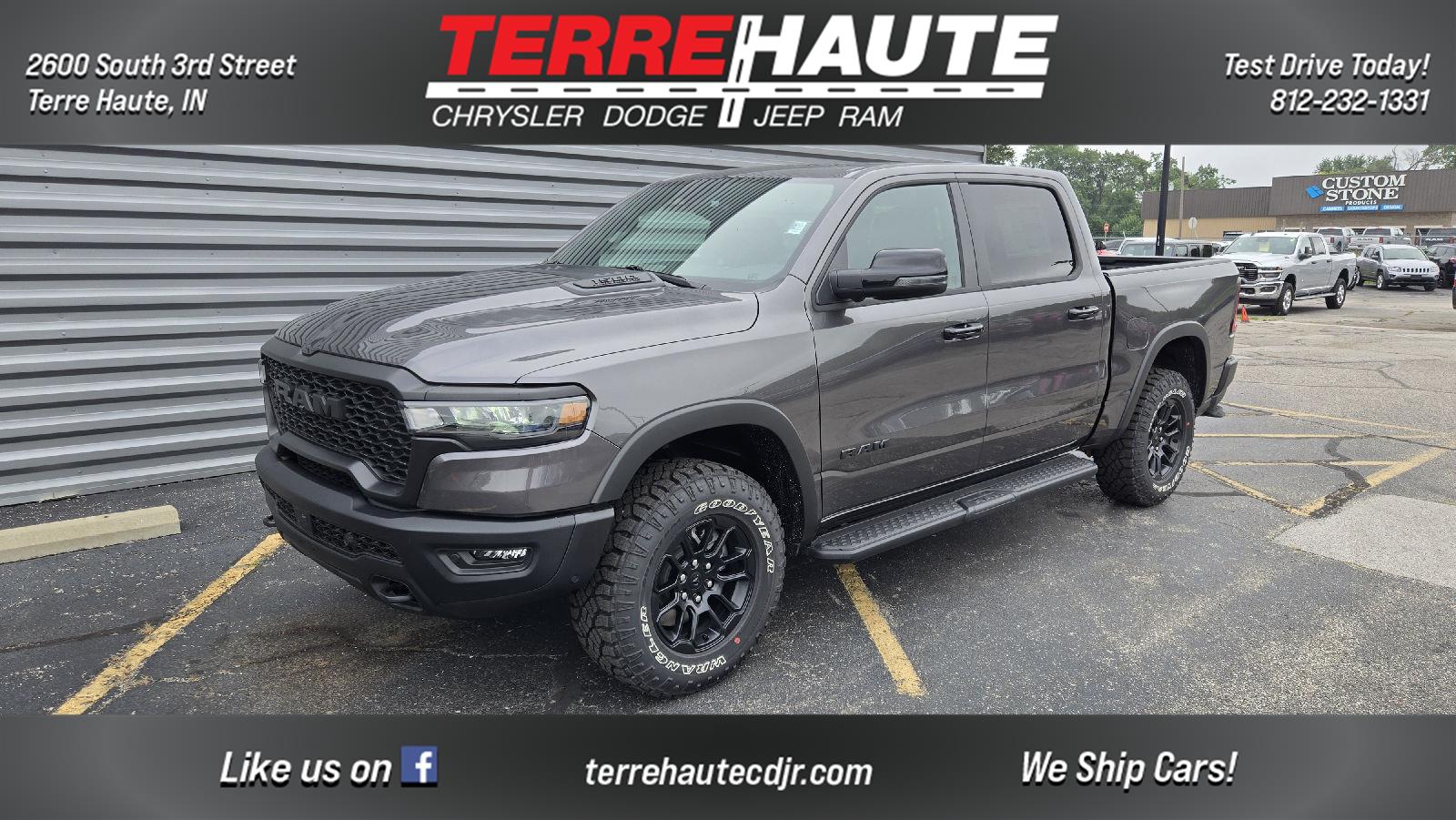 Gray (Granite Crystal Metallic Clearcoat) 2026 RAM 1500 Pickup Truck Four-Wheel Drive 8-Speed Automatic