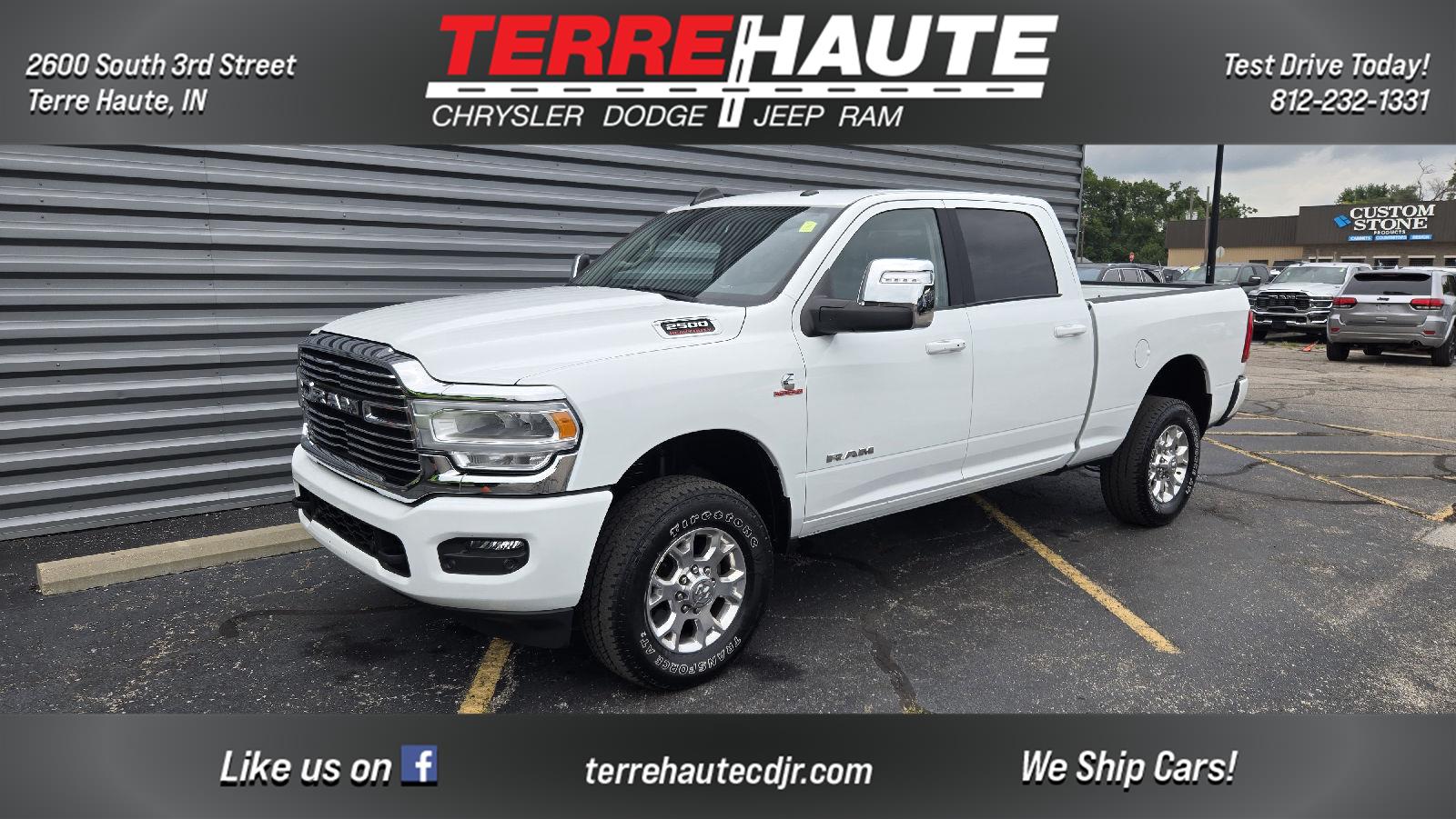 Bright White Clearcoat 2024 RAM 2500 Pickup Truck Four-Wheel Drive 6-Speed Automatic