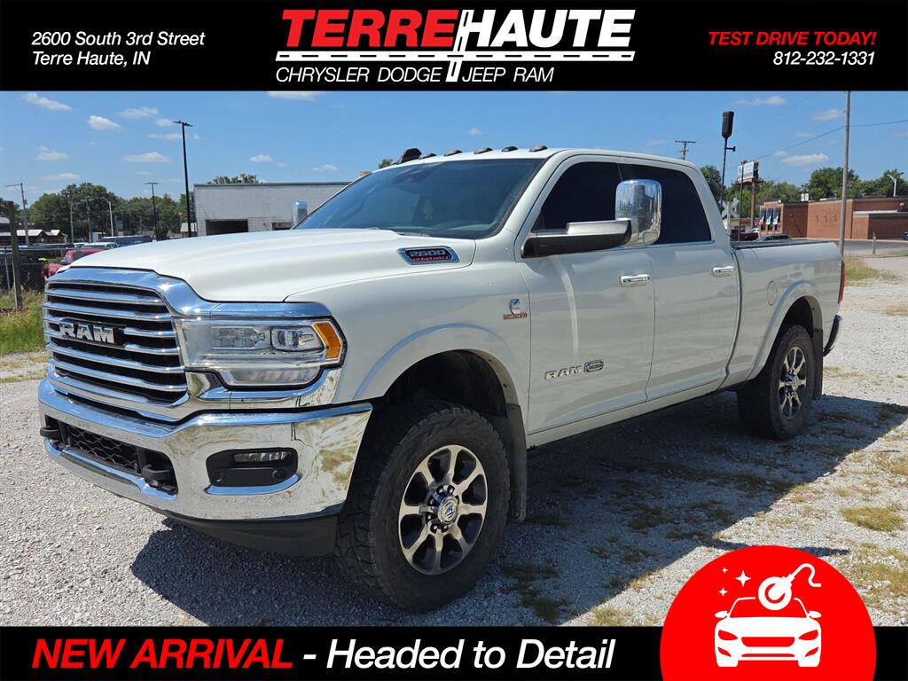 Pearl White 2019 RAM 2500 Pickup Truck Four-Wheel Drive 6-Speed Automatic