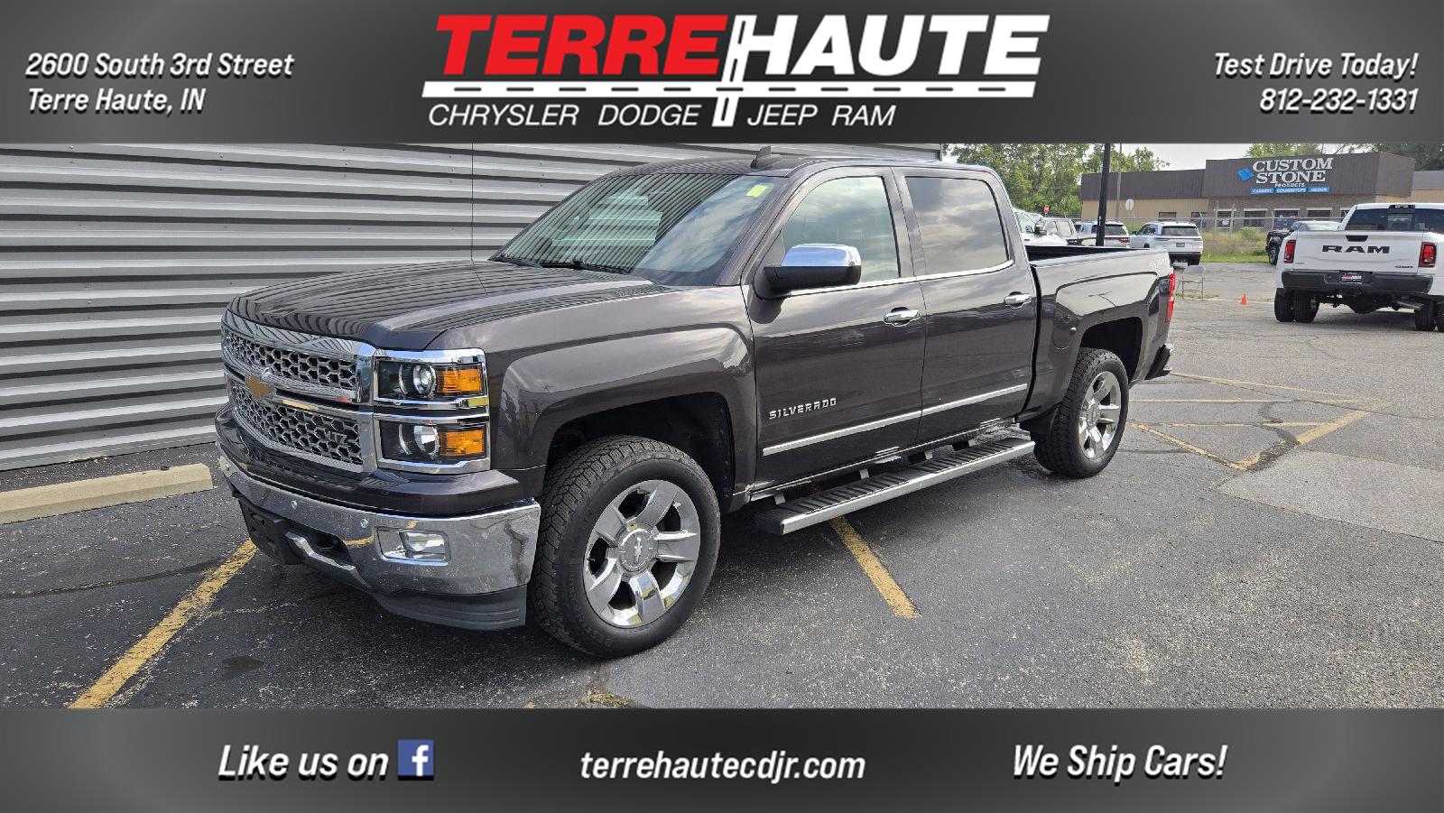 Gray (Tungsten Metallic) 2015 Chevrolet Silverado 1500 Pickup Truck Four-Wheel Drive 6-Speed Automatic