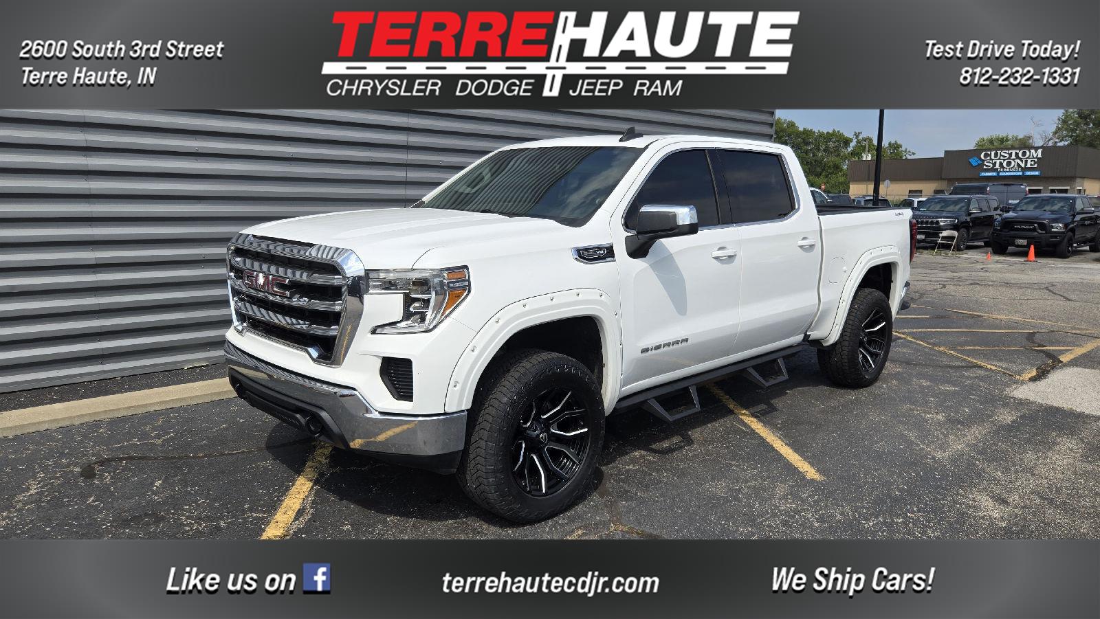 Summit White 2019 GMC Sierra 1500 Pickup Truck Four-Wheel Drive 8-Speed Automatic