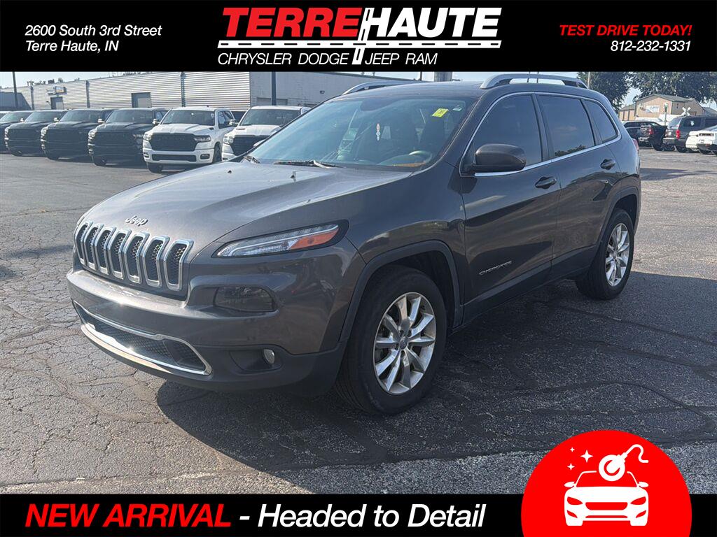 Gray (Granite Crystal Metallic Clearcoat) 2016 Jeep Cherokee SUV / Crossover Four-Wheel Drive 9-Speed Automatic