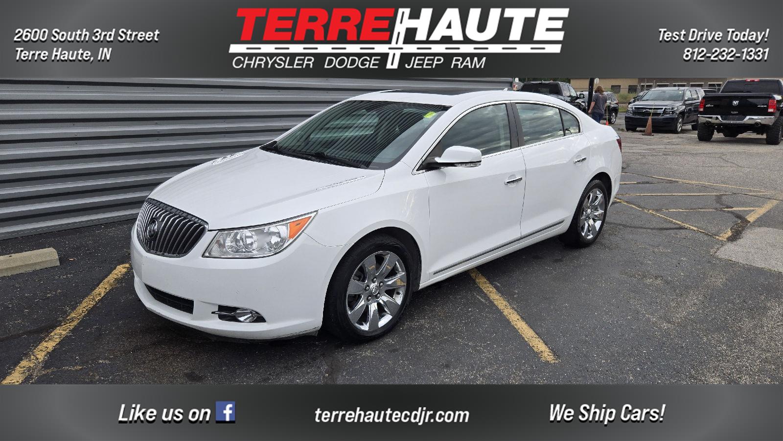 Summit White 2013 Buick LaCrosse Sedan Front-Wheel Drive 6-Speed Automatic Overdrive