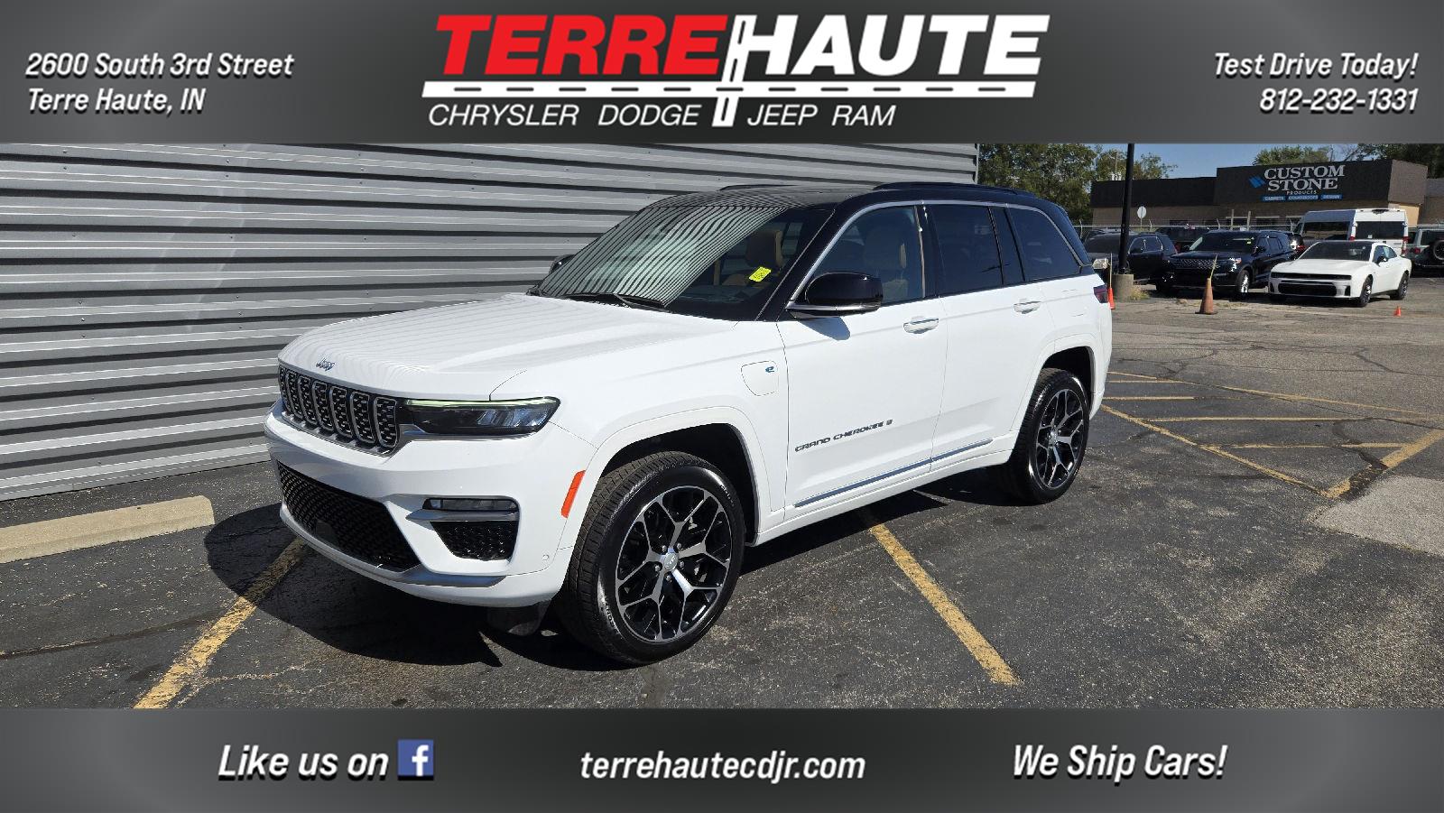 Bright White Clearcoat 2024 Jeep Grand Cherokee 4xe SUV / Crossover Four-Wheel Drive 8-Speed Automatic