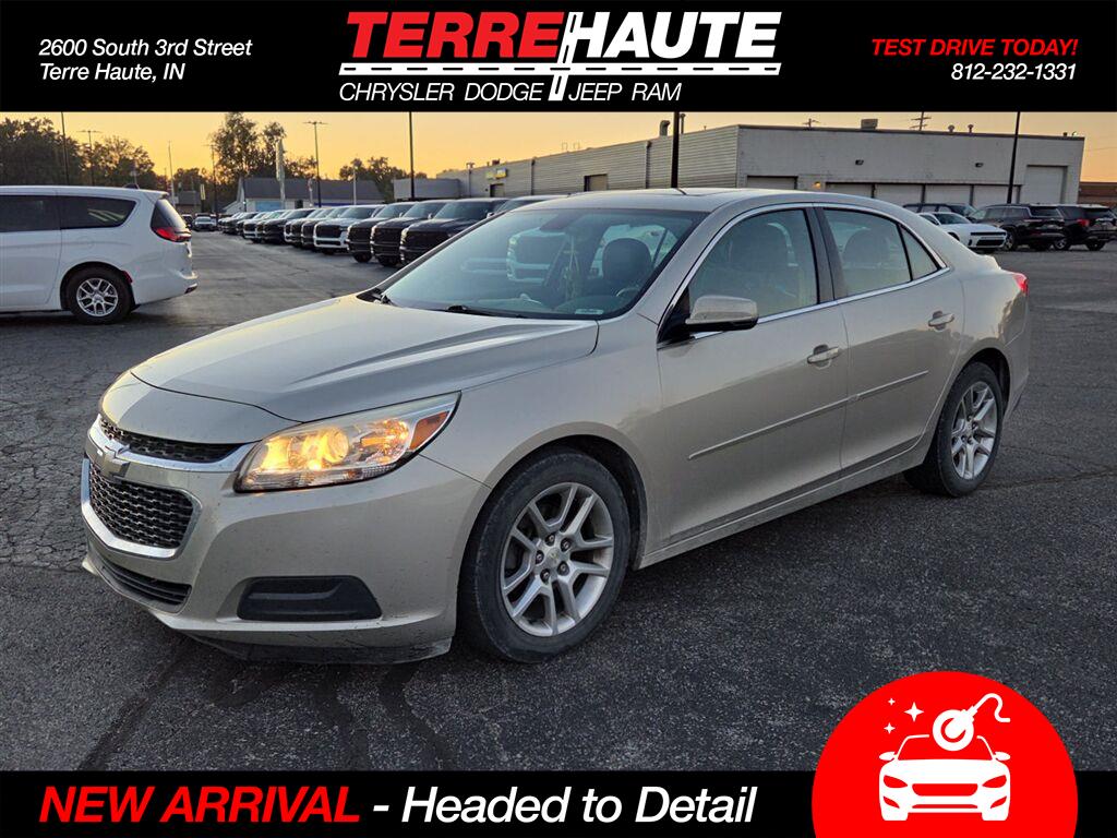 Champagne Silver Metallic 2015 Chevrolet Malibu Sedan Front-Wheel Drive 6-Speed Automatic