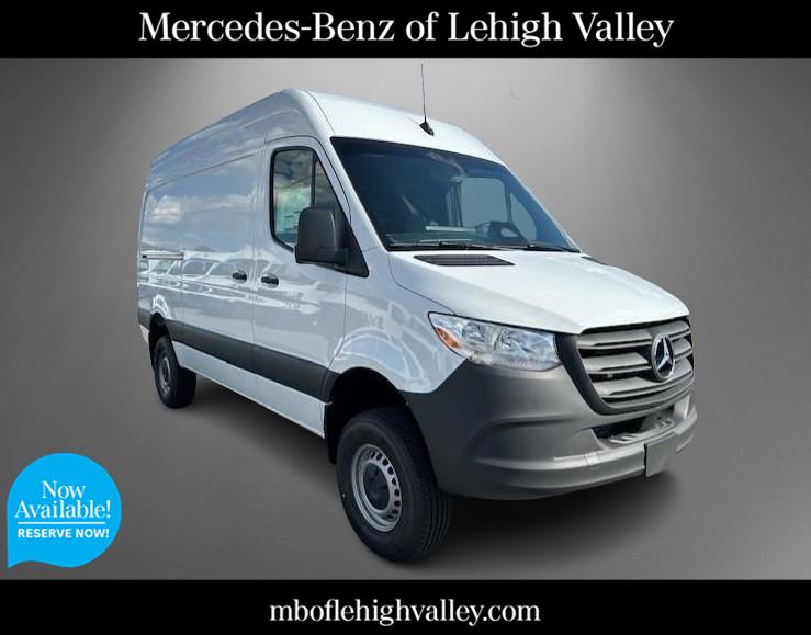 Arctic White 2025 Mercedes-Benz Sprinter Cargo 2500 144 AWD Van All-Wheel Drive Automatic