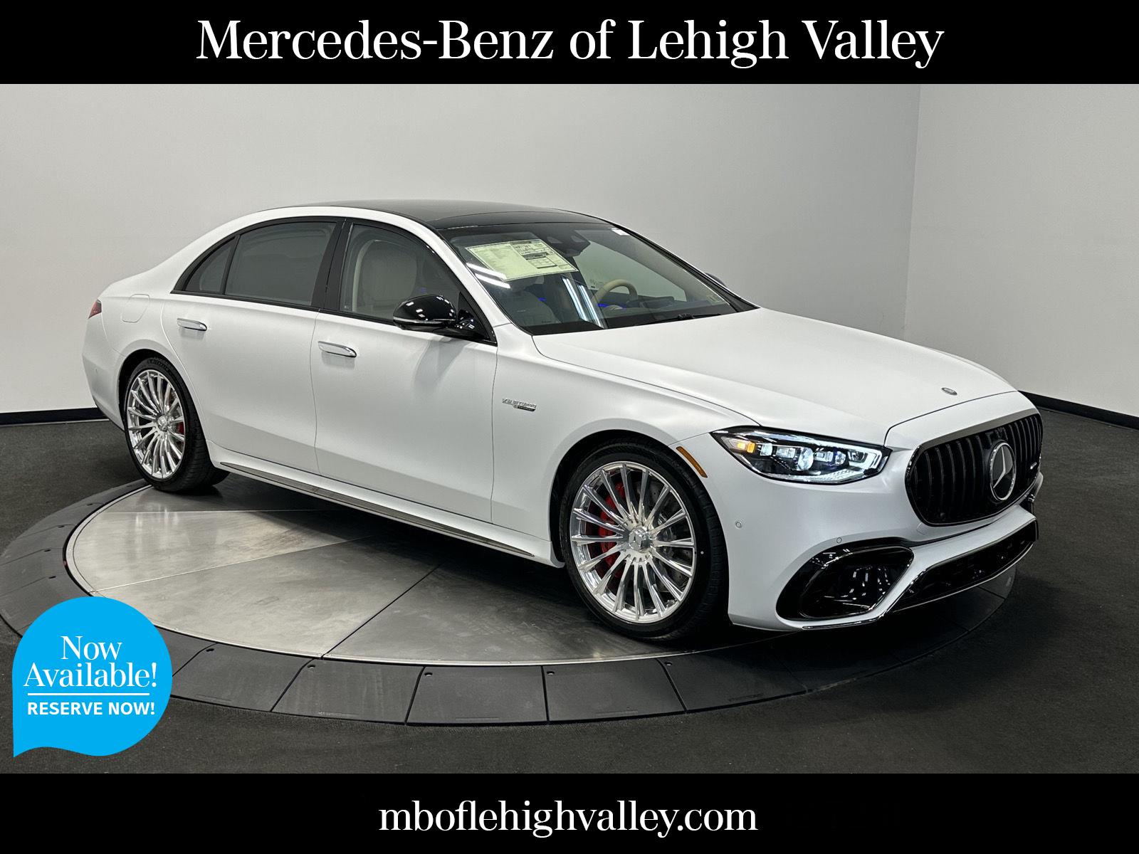 MANUFAKTUR Moonlight White Magno 2026 Mercedes-Benz S-Class AMG S 63 E Performance 4MATIC Sedan All-Wheel Drive Automatic