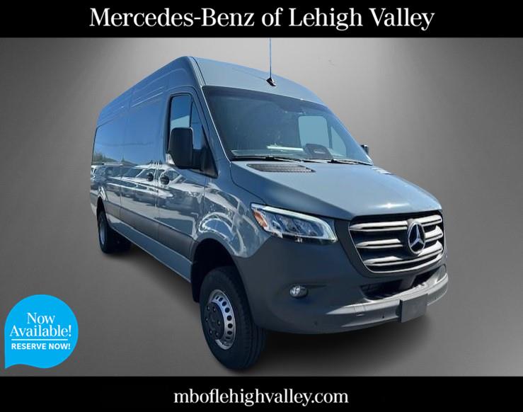 BLUE GRAY 2026 Mercedes-Benz Sprinter Cargo 3500XD 170 High Roof AWD Van All-Wheel Drive Automatic