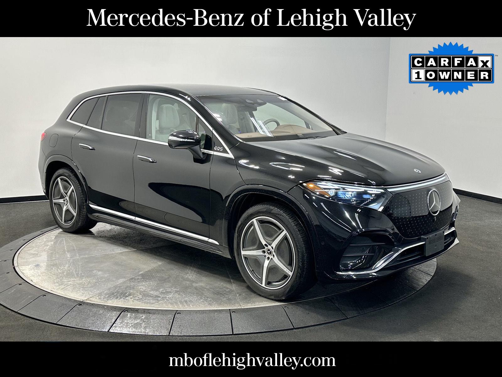 Obsidian Black Metallic 2023 Mercedes-Benz EQS 580 4MATIC AWD Sedan All-Wheel Drive Automatic