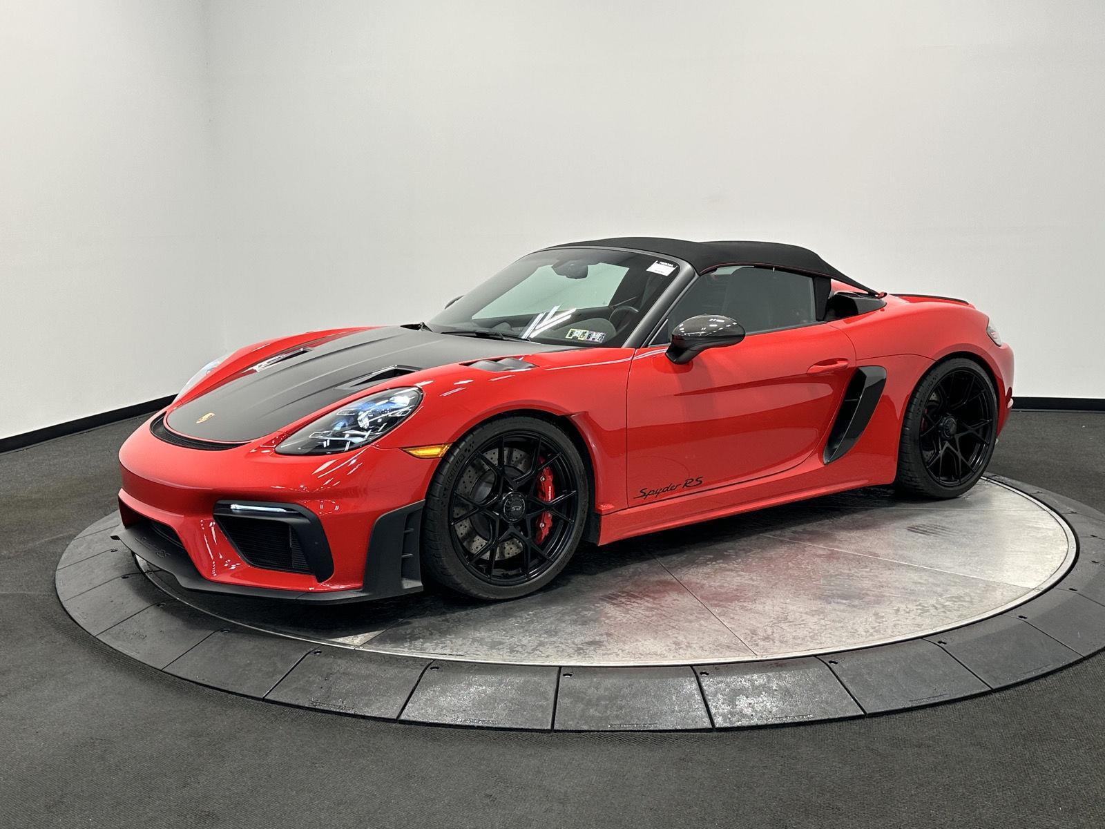 Guards Red 2024 Porsche 718 Boxster Spyder RS RWD Convertible Rear-Wheel Drive Automatic