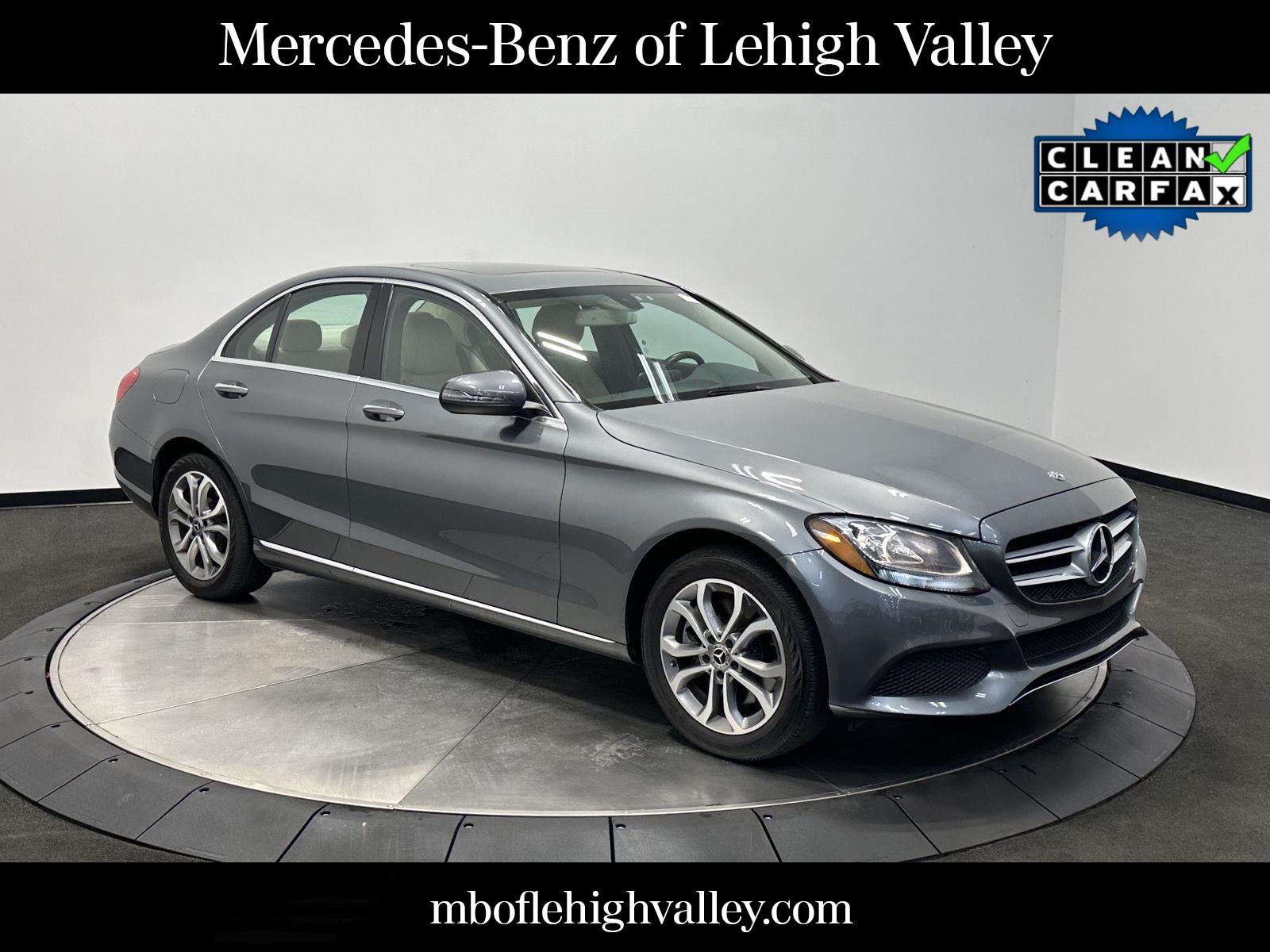 Gray (Selenite Grey Metallic) 2018 Mercedes-Benz C-Class C 300 Sedan 4MATIC Sedan All-Wheel Drive Automatic