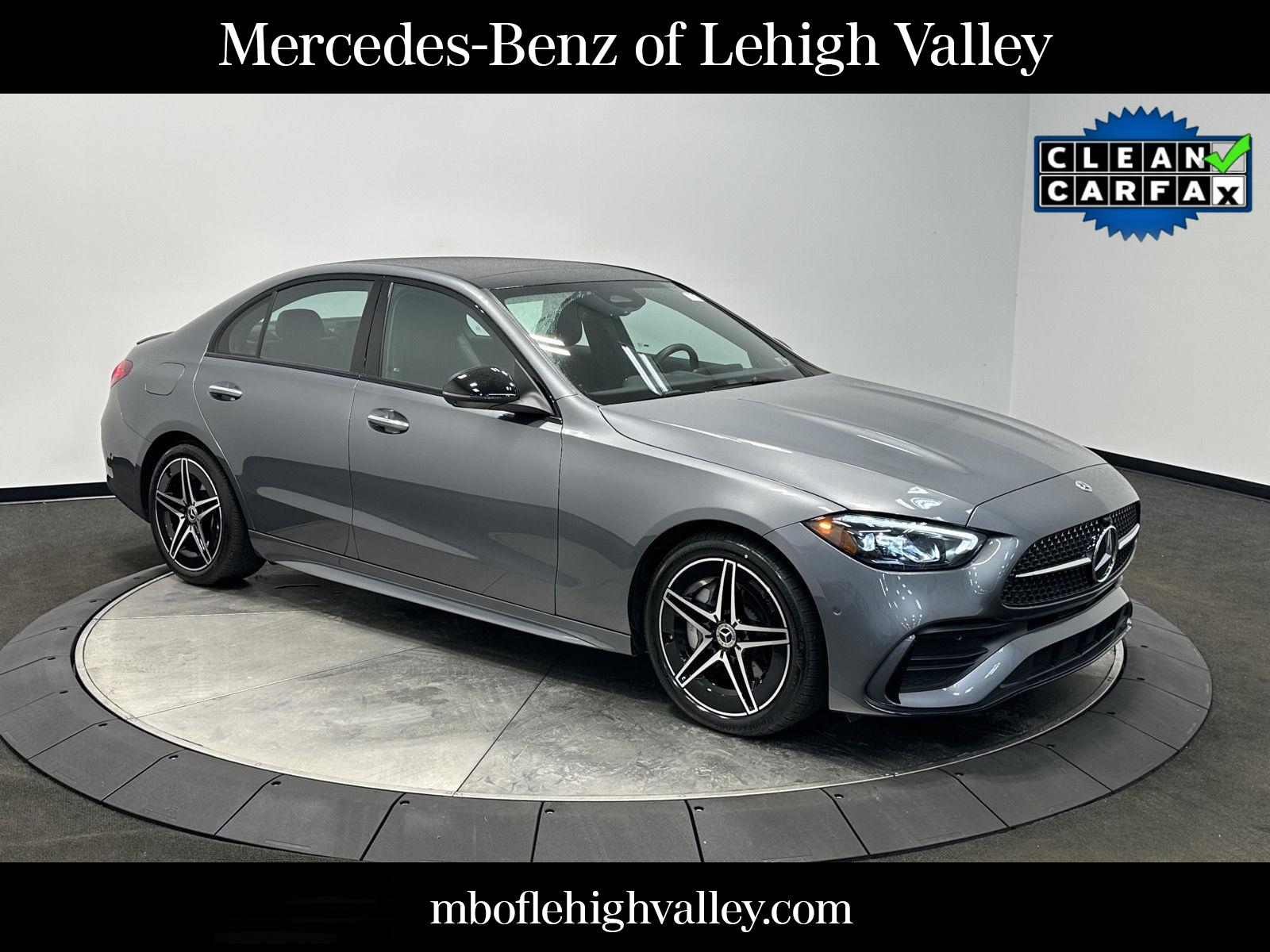 Gray (Selenite Grey Metallic) 2025 Mercedes-Benz C-Class C 300 4MATIC Sedan All-Wheel Drive Automatic