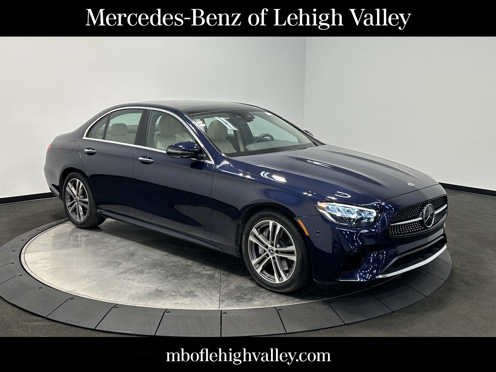 Lunar Blue Metallic 2021 Mercedes-Benz E-Class E 350 4MATIC Sedan All-Wheel Drive Automatic