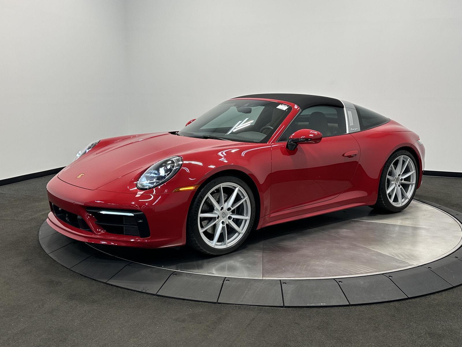 Carmine Red 2024 Porsche 911 Targa 4S Cabriolet AWD Convertible All-Wheel Drive 8-Speed Automatic