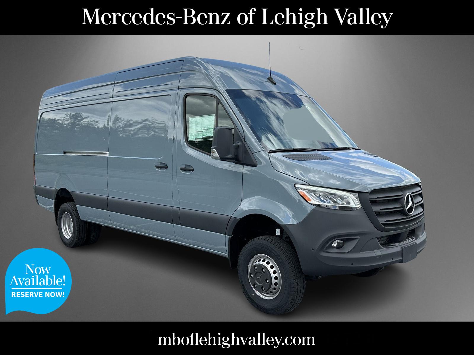 BLUE GRAY 2026 Mercedes-Benz Sprinter Cargo 3500XD 170 High Roof AWD Van All-Wheel Drive Automatic