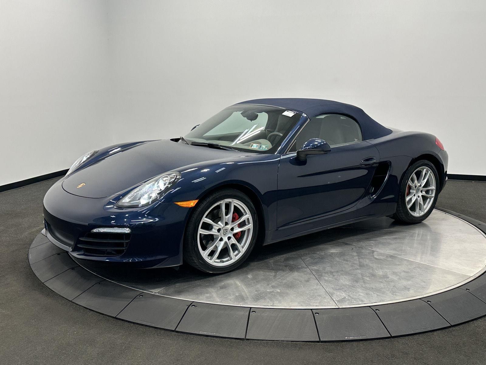 Dark Blue Metallic 2015 Porsche Boxster S Convertible Rear-Wheel Drive 6-Speed Manual Overdrive