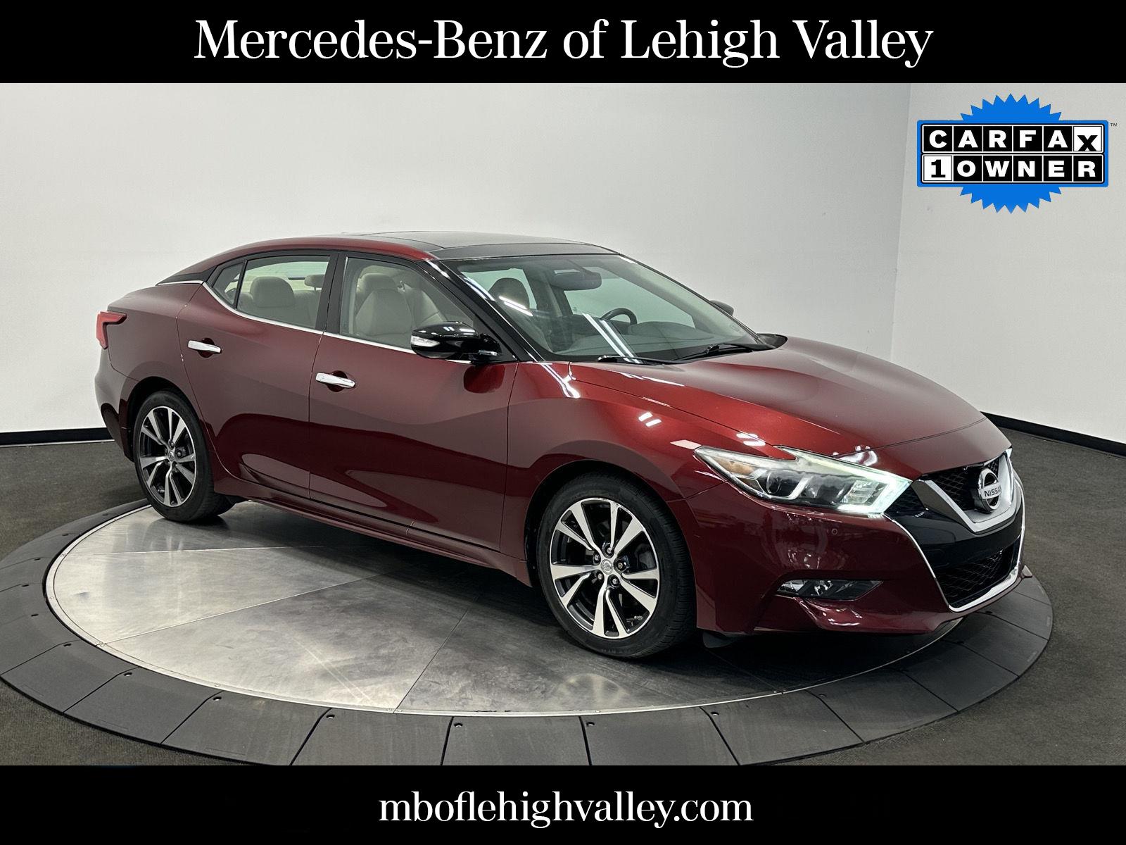 Coulis Red 2017 Nissan Maxima SL FWD Sedan Front-Wheel Drive Continuously Variable Transmission