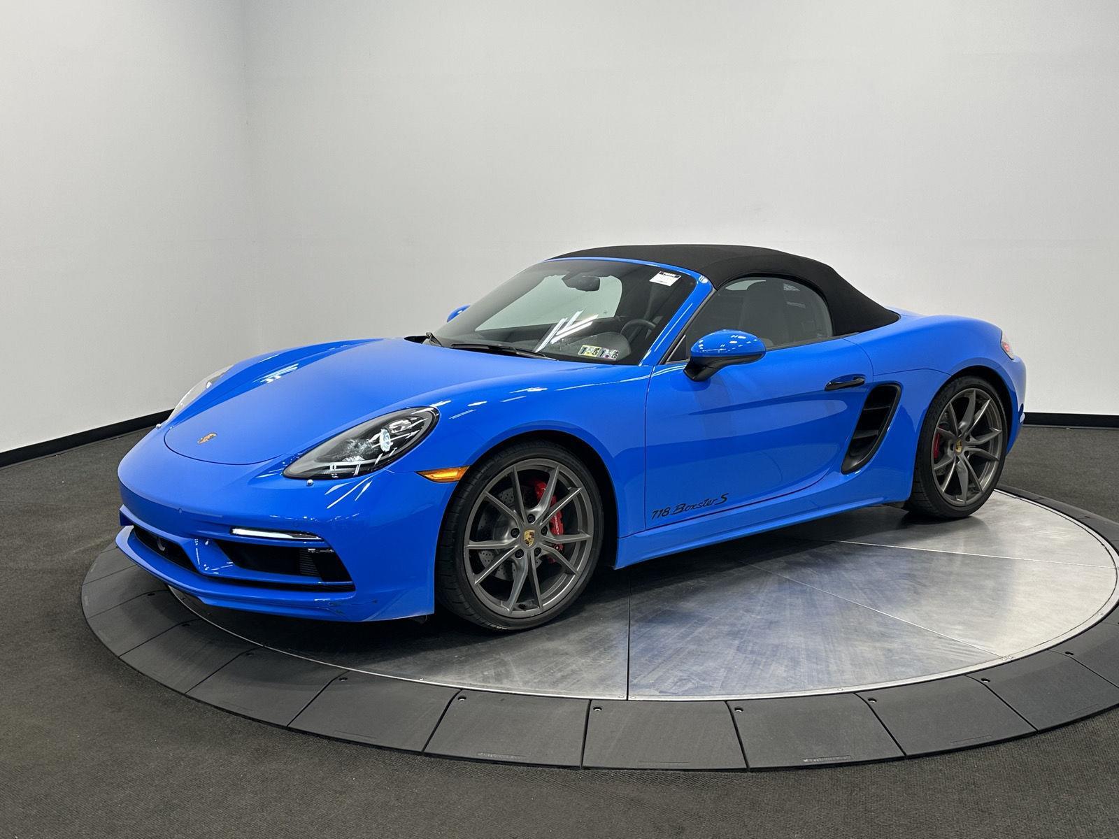 Shark Blue 2025 Porsche 718 Boxster S RWD Convertible Rear-Wheel Drive 7-Speed Automatic