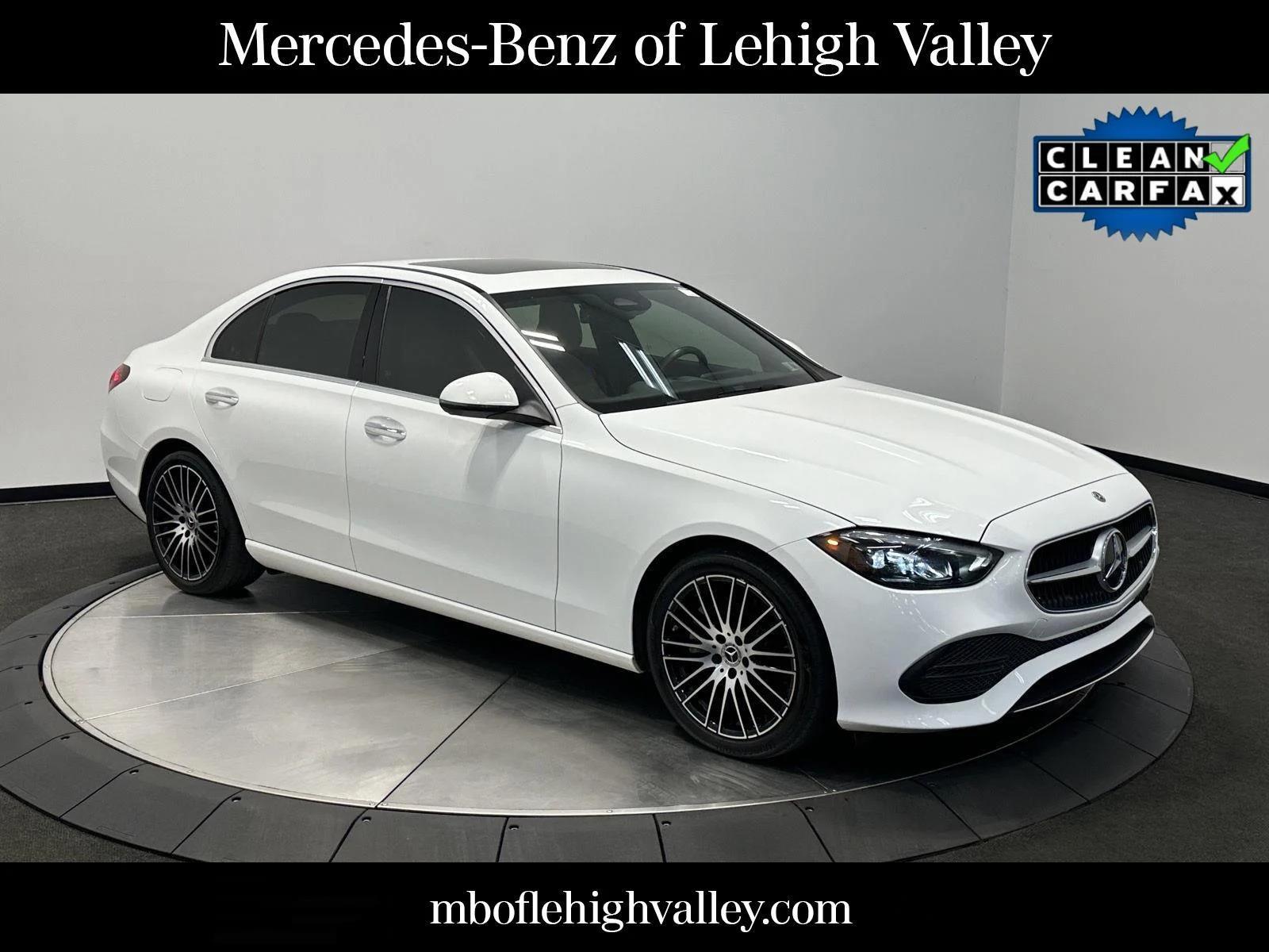 Polar White 2023 Mercedes-Benz C-Class Sedan All-Wheel Drive Automatic
