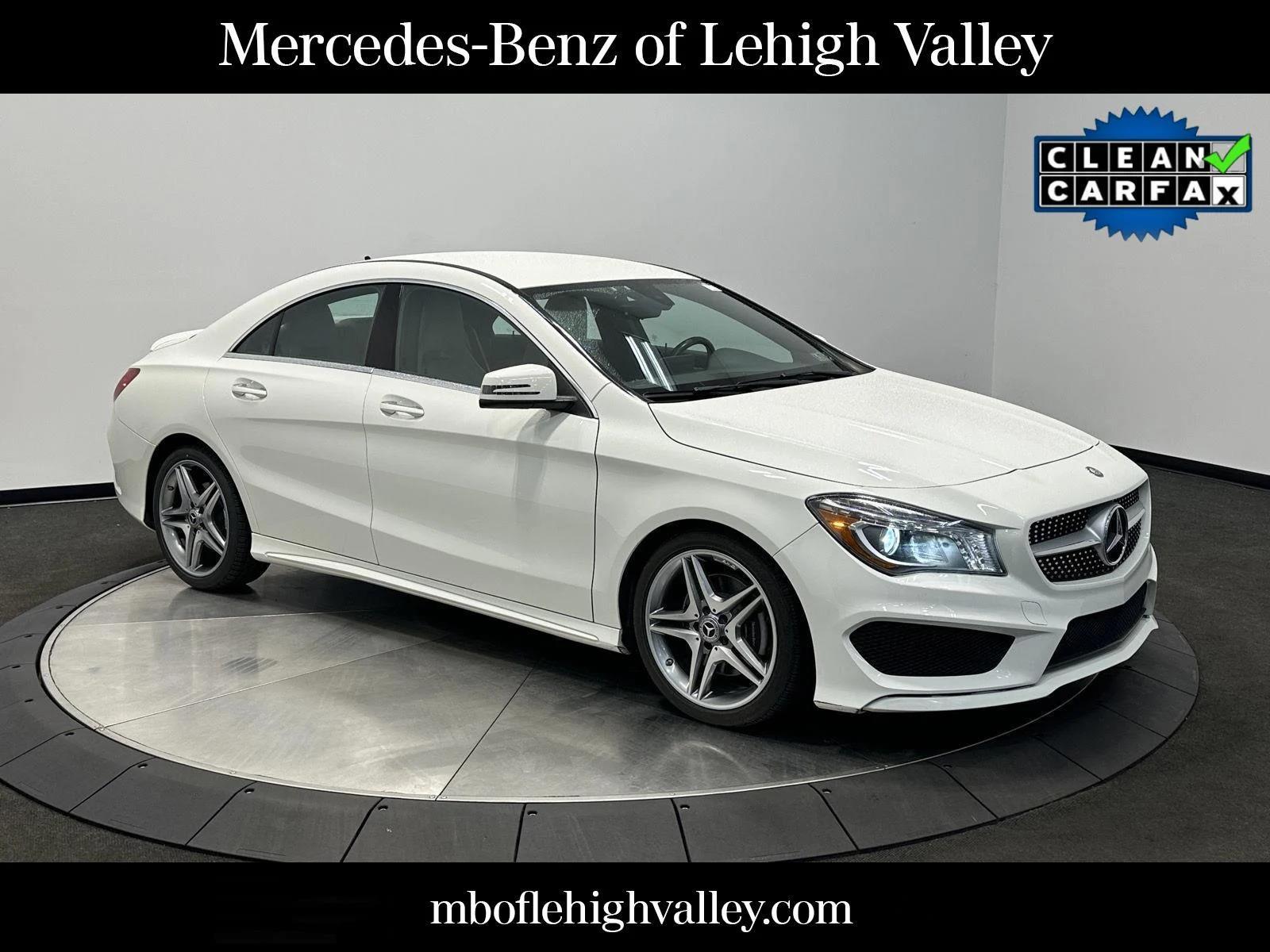 Cirrus White 2015 Mercedes-Benz CLA Sedan All-Wheel Drive Automatic