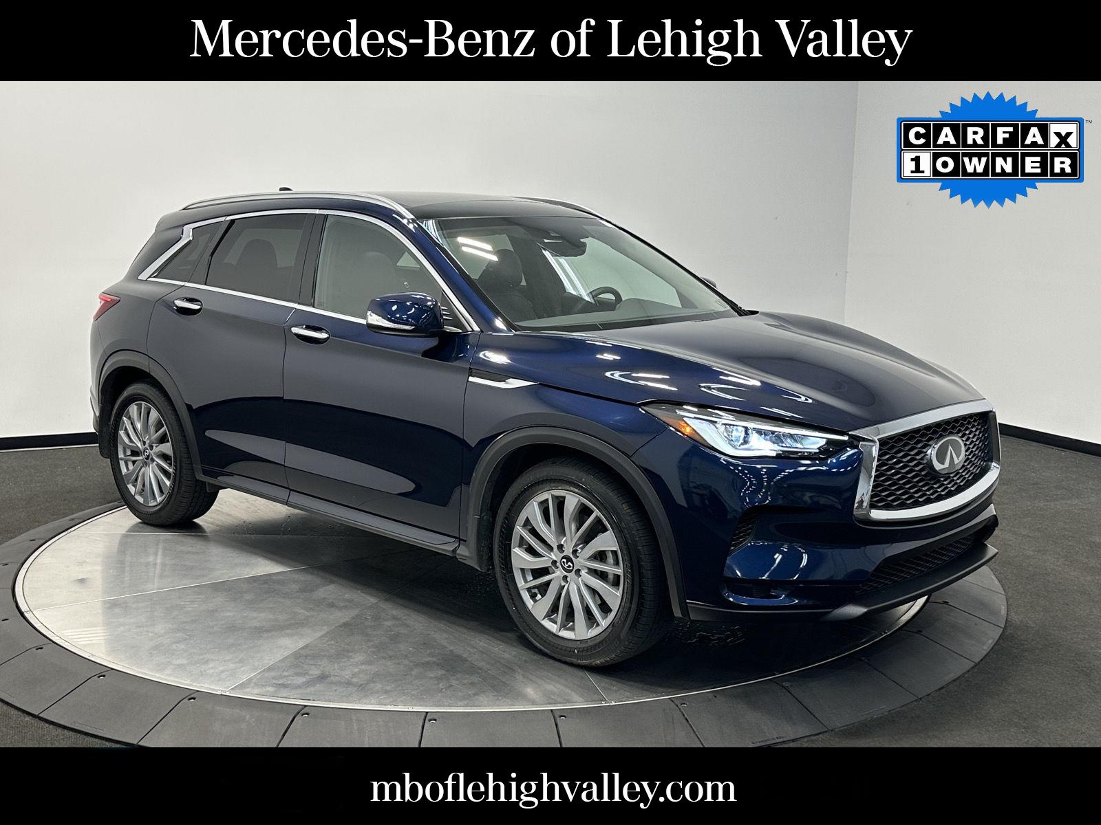 Hermosa Blue 2024 INFINITI QX50 SUV / Crossover All-Wheel Drive Continuously Variable Transmission