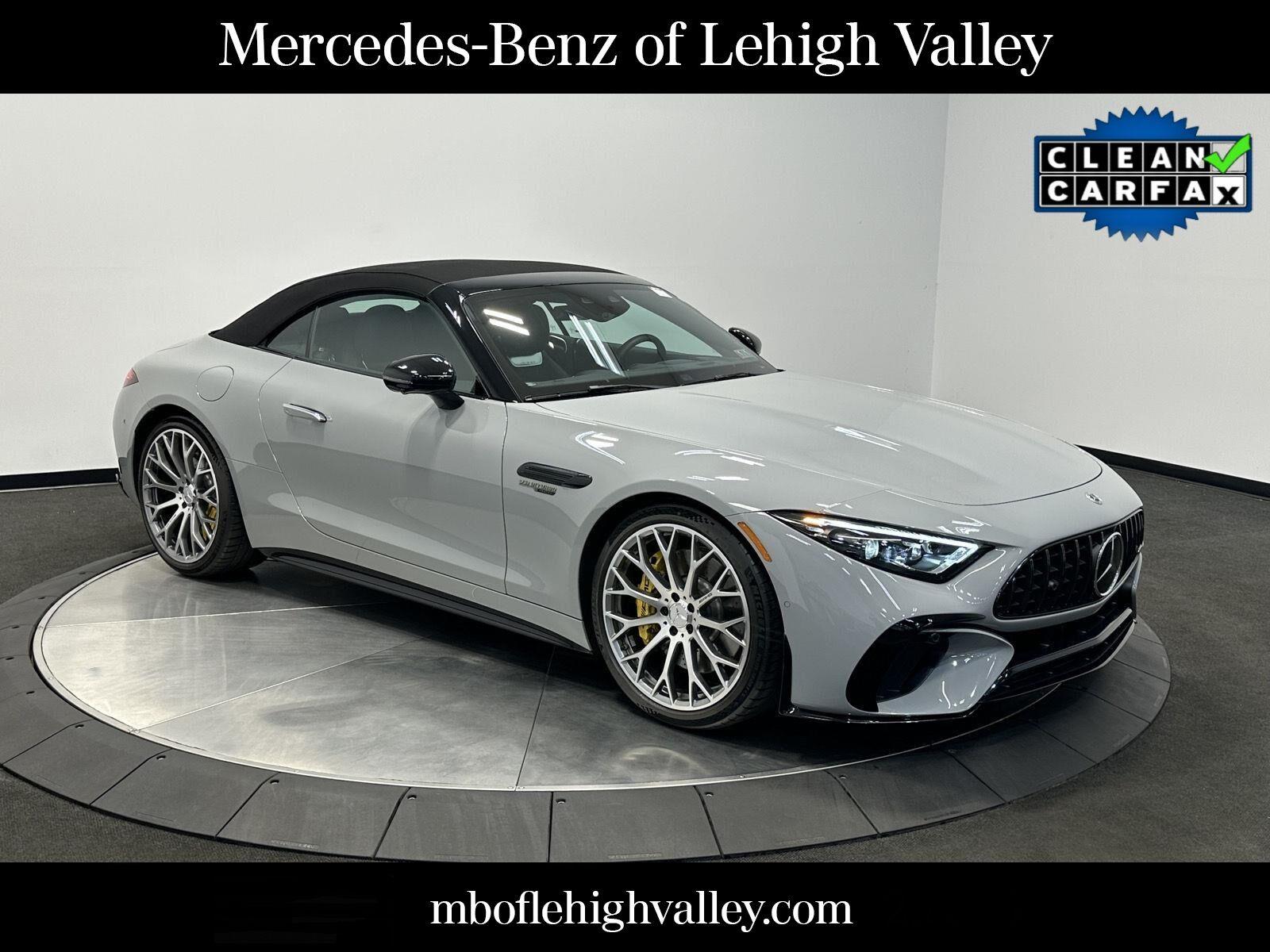 Gray (MANUFAKTUR Alpine Grey) 2022 Mercedes-Benz SL-Class Convertible All-Wheel Drive Automatic