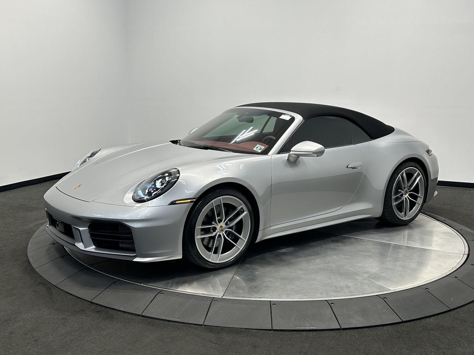 GT Silver Metallic 2025 Porsche 911 Convertible Rear-Wheel Drive Automatic