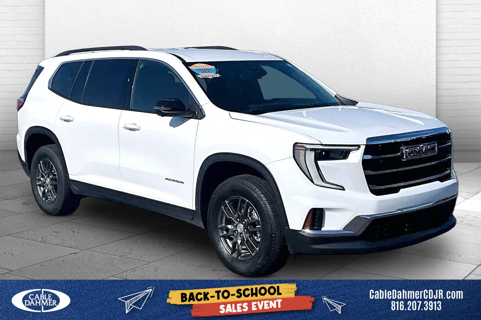Summit White 2025 GMC Acadia SUV / Crossover Four-Wheel Drive 8-Speed Automatic