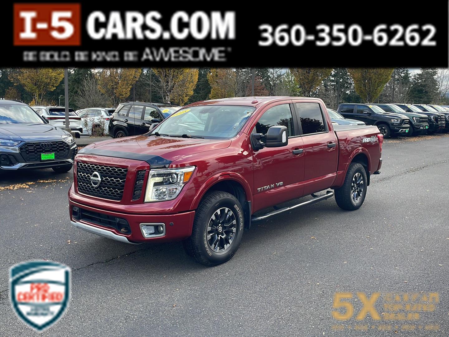  2018 Nissan Titan Pickup Truck Four-Wheel Drive Automatic