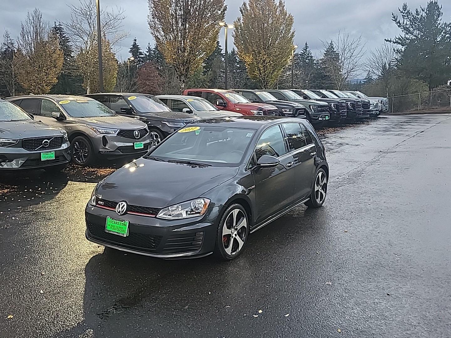 Carbon Steel Gray Metallic 2017 Volkswagen Golf GTI Hatchback Front-Wheel Drive Automatic