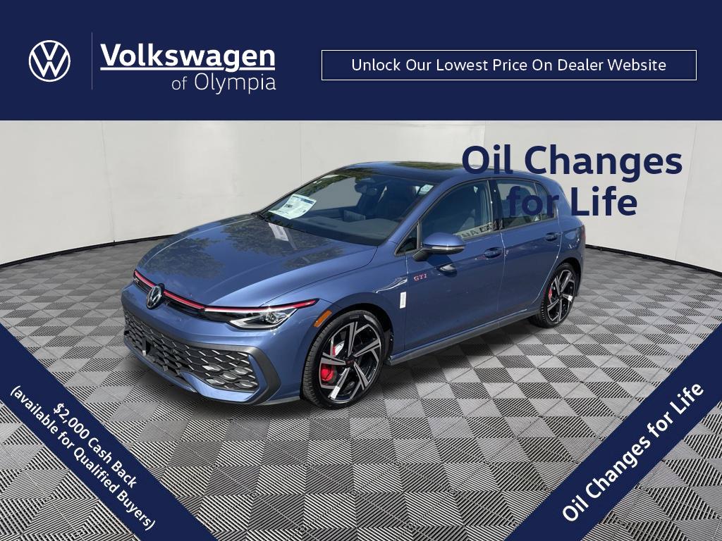 Slate Blue Metallic 2026 Volkswagen Golf GTI Hatchback Front-Wheel Drive Automatic