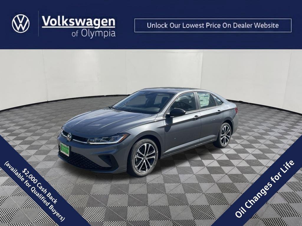 Platinum Gray Metallic 2026 Volkswagen Jetta Sedan Front-Wheel Drive Automatic