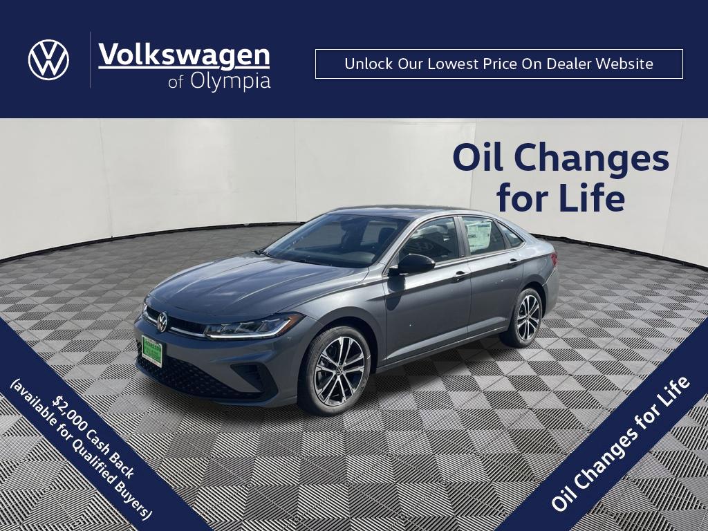 Platinum Gray Metallic 2026 Volkswagen Jetta Sedan Front-Wheel Drive Automatic