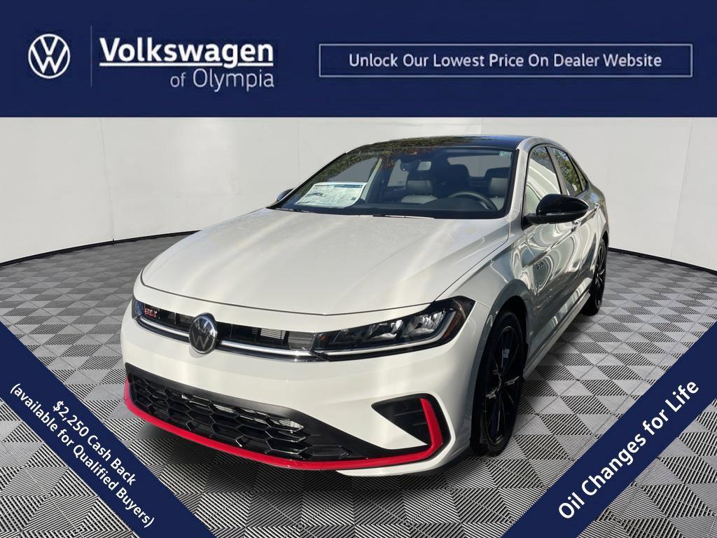 Pure White w/Deep Black Roof 2026 Volkswagen Jetta GLI Sedan Front-Wheel Drive Automatic